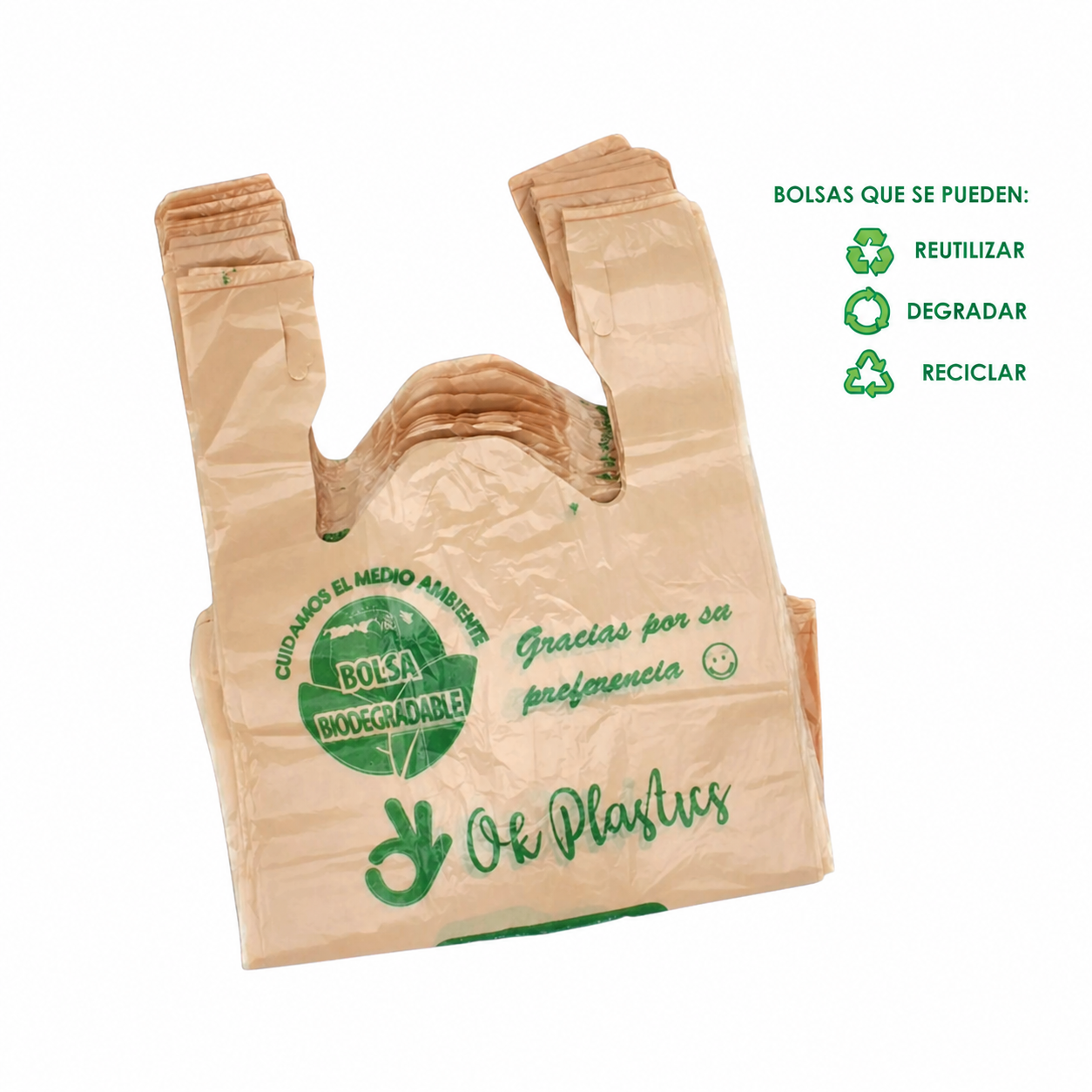 Bolsa Camiseta Biod. Poliseda Mediana 1kg
