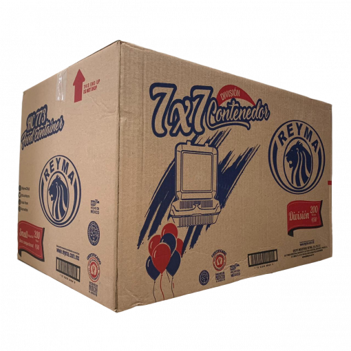 CONTENEDOR TERMICO 7X7 C/DIV. - 4paq. / 50pza