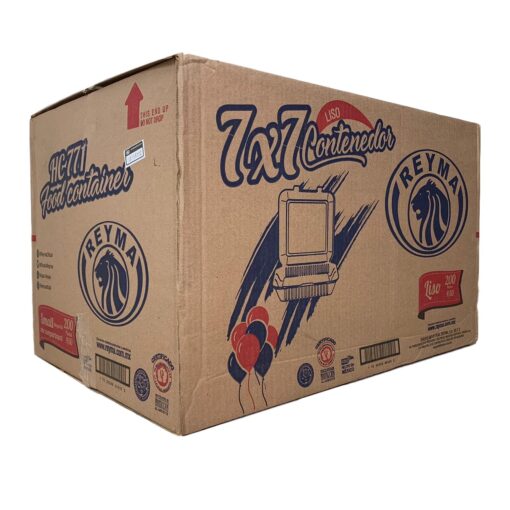 CONTENEDOR TERMICO 7X7 LISO. - 4paq. / 50pza