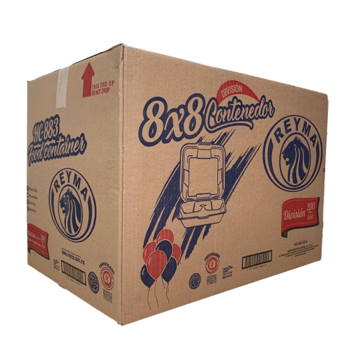 CONTENEDOR TERMICO 8X8 C/DIV. - 4paq. / 50pza