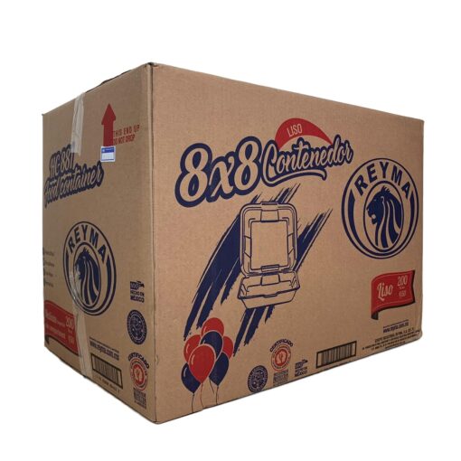 CONTENEDOR TERMICO 8X8 LISO - 4paq. / 50pza