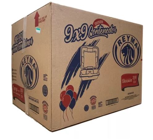 CONTENEDOR TERMICO 9X9 C/DIV. - 4paq. / 50pza