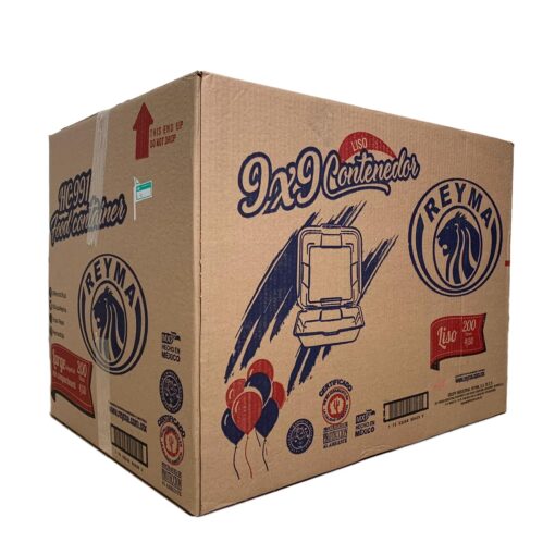 CONTENEDOR TERMICO 9X9 LISO - 4paq. / 50pza