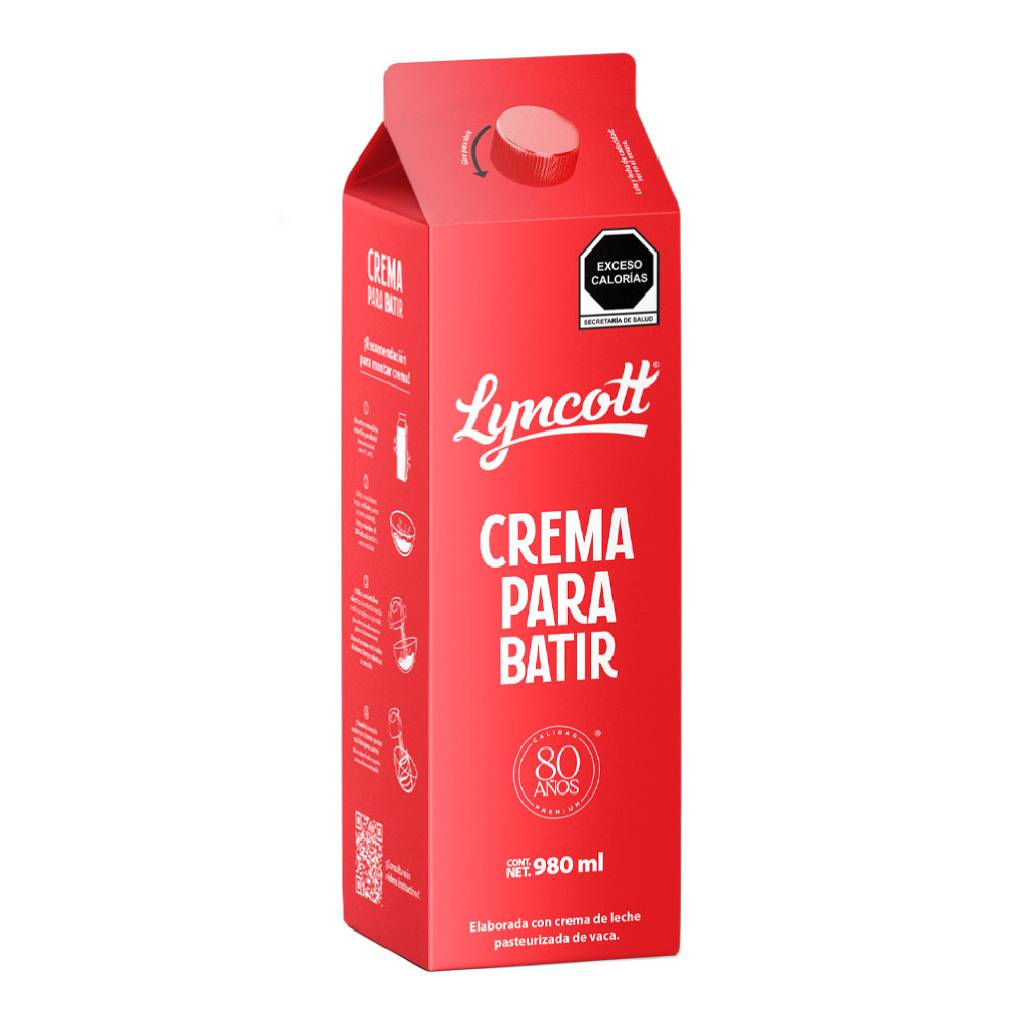 Crema Para Batir Lyncott 980ml