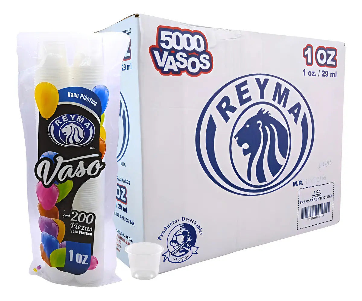 Vaso Plástico No. 1 - 25paq. / 200pza