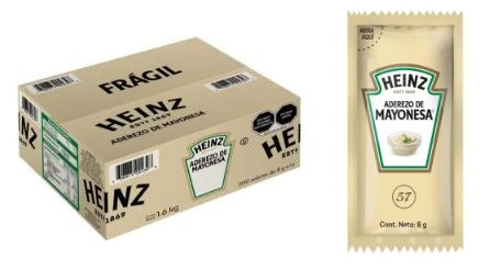 ADEREZO MAYONESA HEINZ EN SOBRES 200pza / 8g