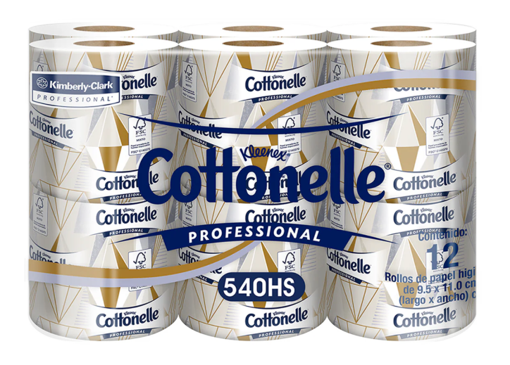 Papel Higiénico Kleenex Cottonelle 12 rollo/540 hojas