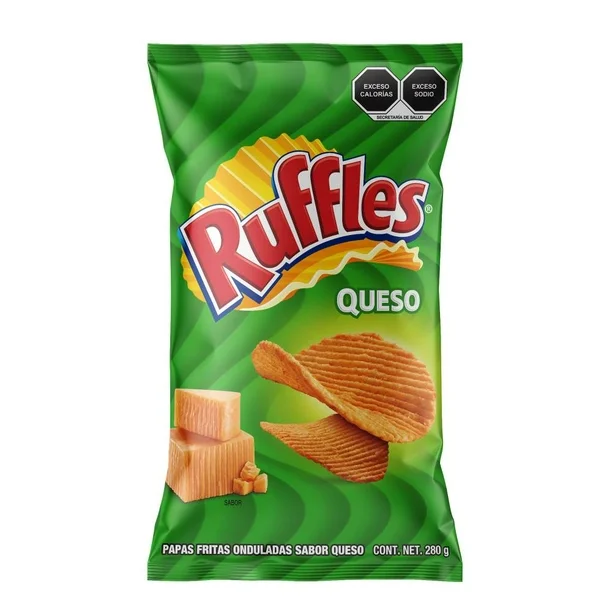Papas Sabritas Ruffles Queso 280g