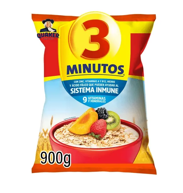Quaker Avena 3 Minutos 900g
