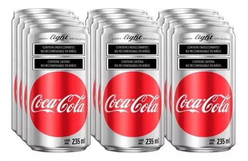REFRESCO MINI COCA COLA LIGHT LATA 235ml 12 pack
