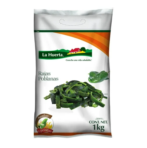 Rajas Poblanas Congeladas La Huerta 1kg