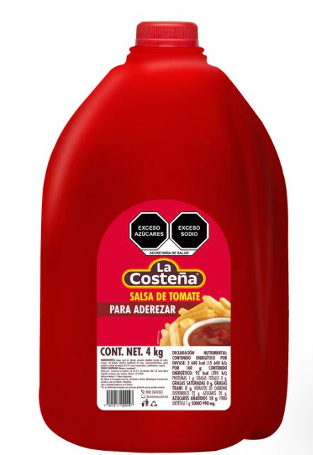 Salsa Tipo Catsup La Costeña 4kg