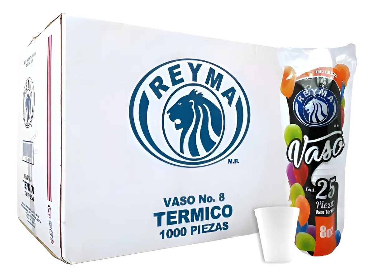 Vaso Térmico No. 8 - 40paq. / 25pza