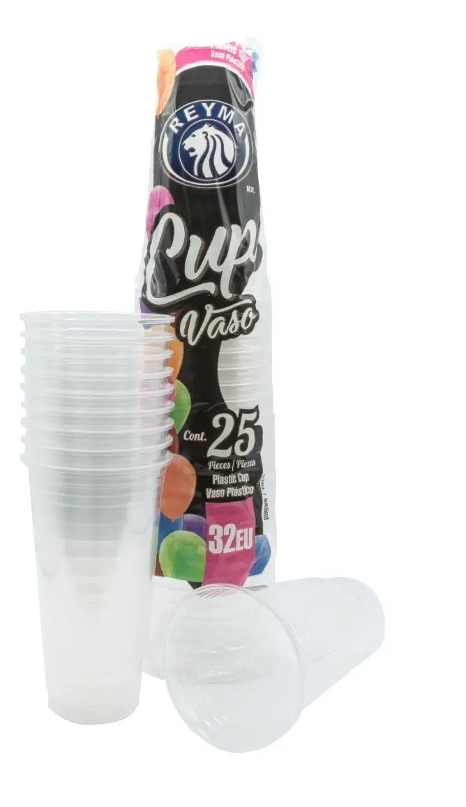 Vaso Plastico No. 32 EU 25pza