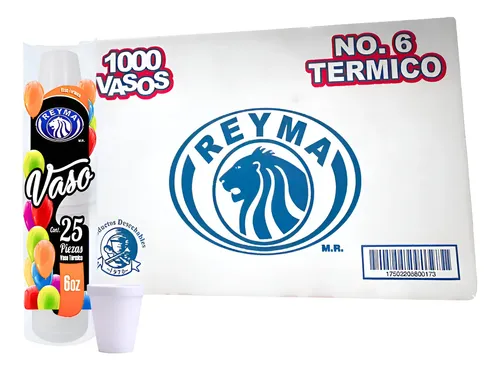 Vaso Térmico No. 6 - 40paq. / 25pza