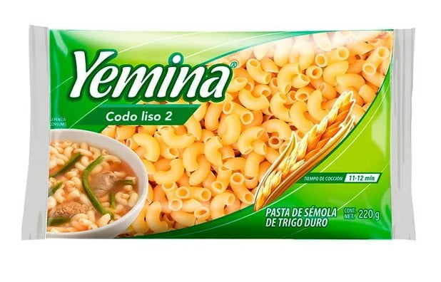 PASTA YEMINA CODO LISO No.2 200g