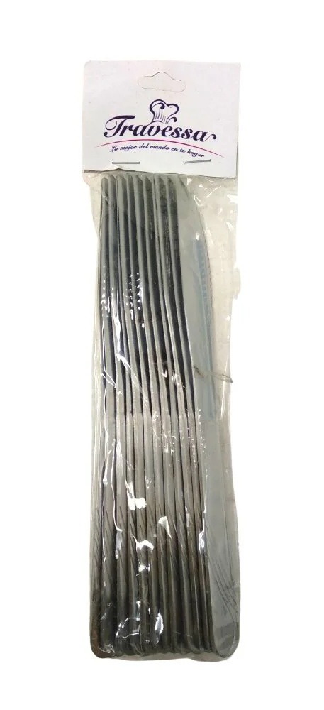 Cuchillo 40g Acero Inox. 12pza