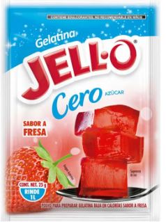 GELATINA JELLO FRESA CERO 25g