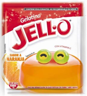 GELATINA JELLO NARANJA 25g