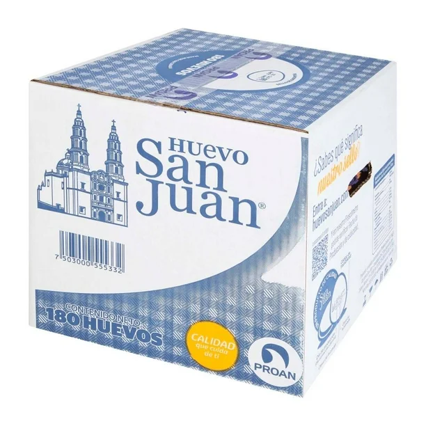 Huevo Blanco San Juan 180 pza