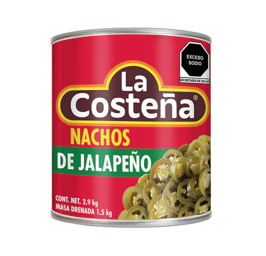 Chiles Jalapeños Nachos La Costeña 2.8kg