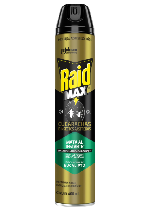 Insecticida Raid Max en Aerosol 400ml