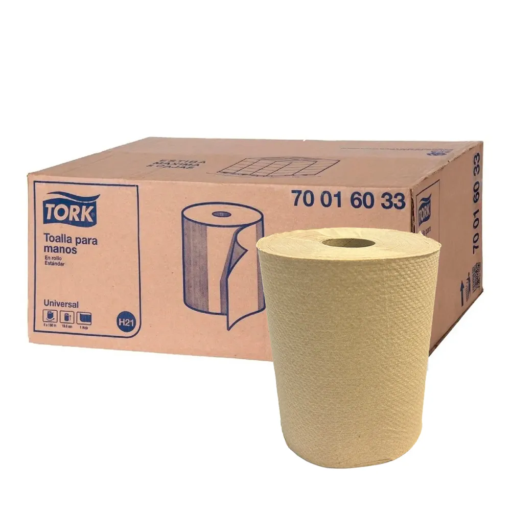 Toalla en Rollo Canela Tork Eco 6 rollos / 160mts