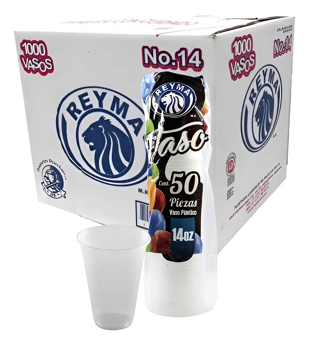 Vaso Plástico No. 14 - 20paq. / 50pza