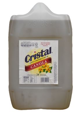 ACEITE CANOLA CRISTAL 20L