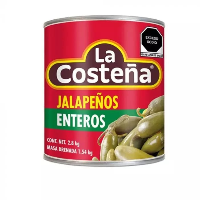 CHILES ENTEROS JALAPENOS LA COSTENA 2.8kg