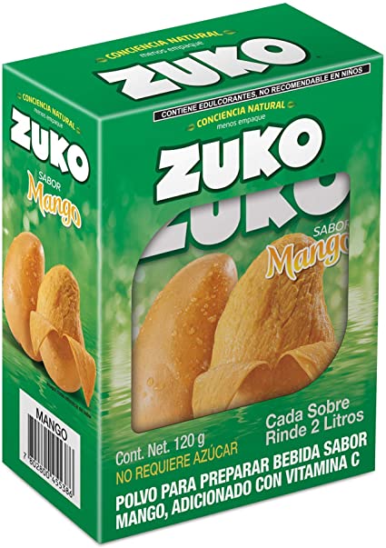 Polvo para Bebidas Zuko Mango