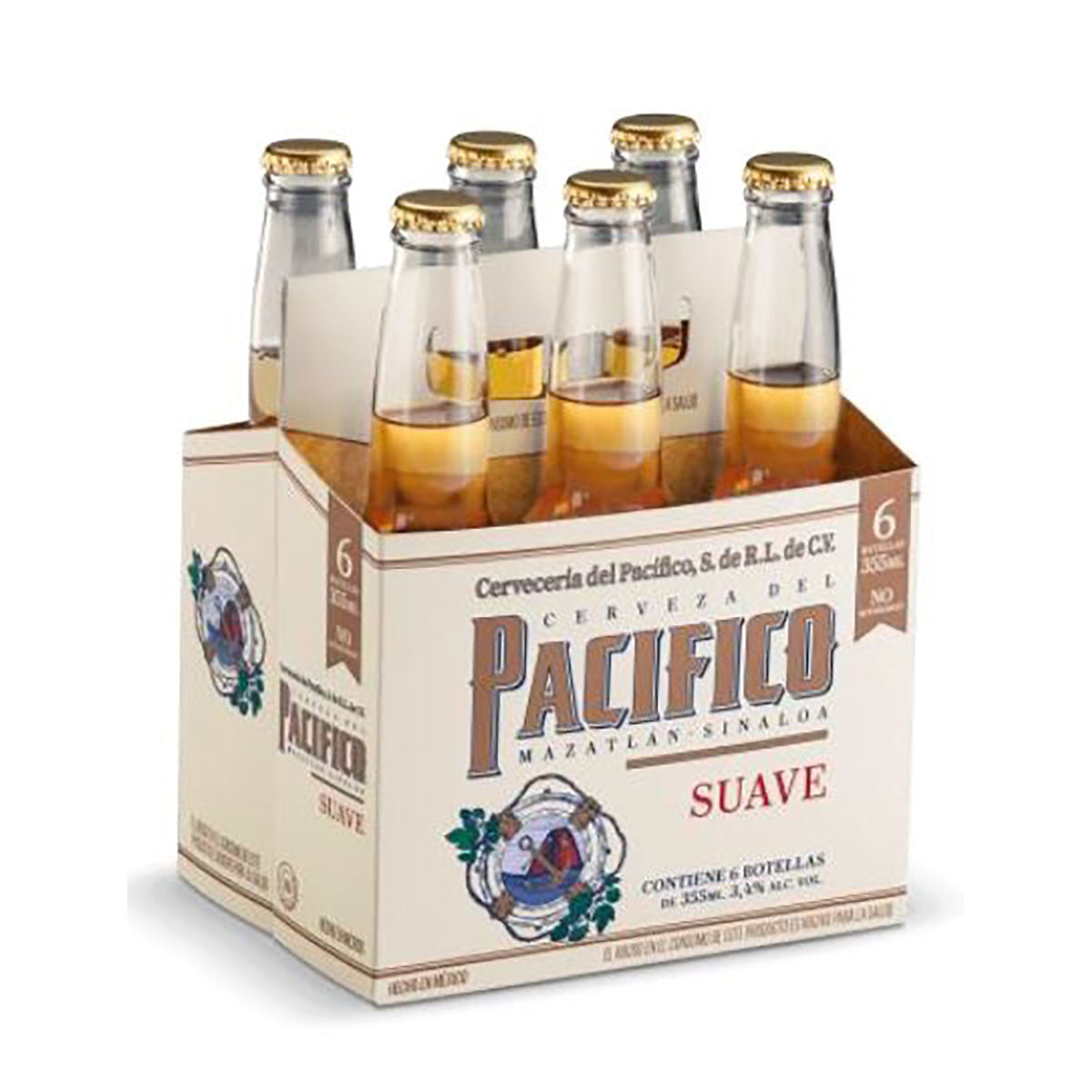 PACIFICO SUAVE BOTELLA 355ml 6PACK