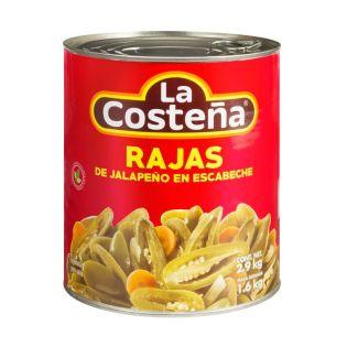 CHILES RAJAS JALAPENOS LA COSTENA 2.8kg