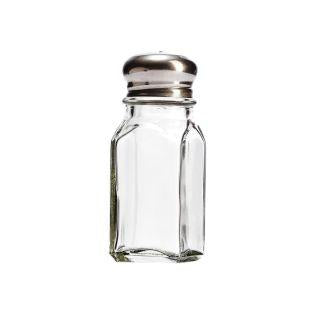 SALERO VIDRIO TAPA ACERO INOX 1oz