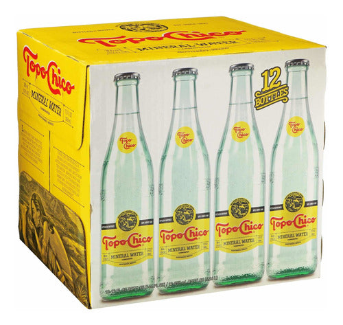 AGUA MINERAL TOPO CHICO VIDRIO 355ml 12PACK